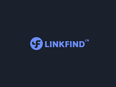 LINKFINDCN blue brand clean icon logo logo design wantline website