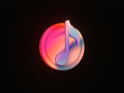 519 Musicicon 3d art blender eevee icon illustration logo music music app music art