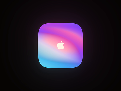 Apple Color rendering 3d art 3danimation apple blender clean color eevee gradient icon wantline