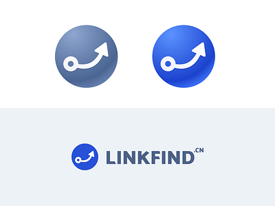 Linkfind-icon blue branding icon icon design illustration link logo vector