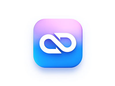 Infinity symbol-3d icon blender icon illustration logo mobius ring
