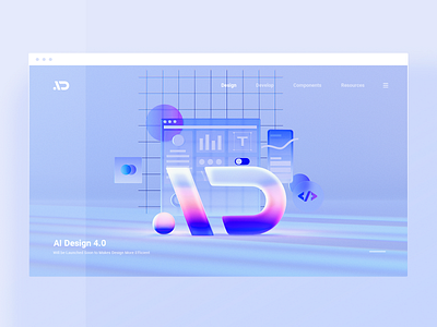 AI Design 4 0 Scenes 01 app design language design system illustration ui wantline web web design