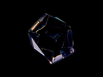 Vintage gem light 2 abstract blender cube glassy gradient icon illustration lights vintage wantline