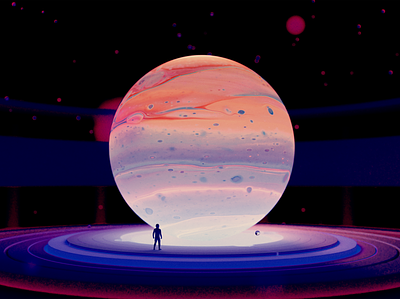 Go on an adventure 3d art 3d artist blender illustration planet wantline wechat