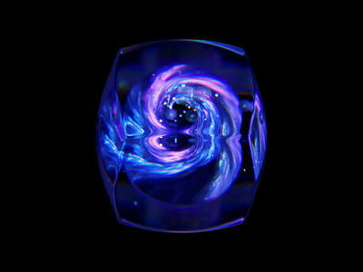 Cube-galaxy-55 3d art 3danimation animation blackhole blender blue clean galaxy glassy particles wantline webdesign