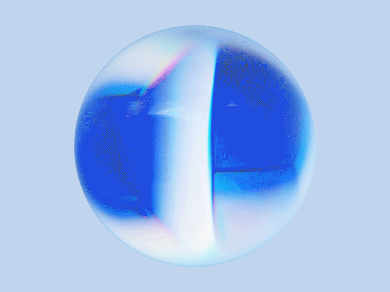 6-4 D 3d art abstract blender blue clean glasses gradient illustration lights transmission wantline