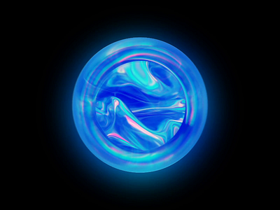 6-30 abstract blender blue flow fluid motion graphics sphere wantline