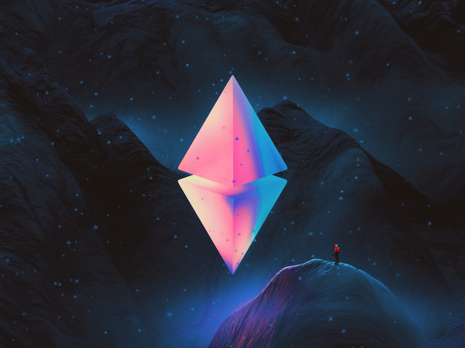 ETH100-#036 3d 3dart adventure blender btc eth ethereum illustration nft vuesax wantline