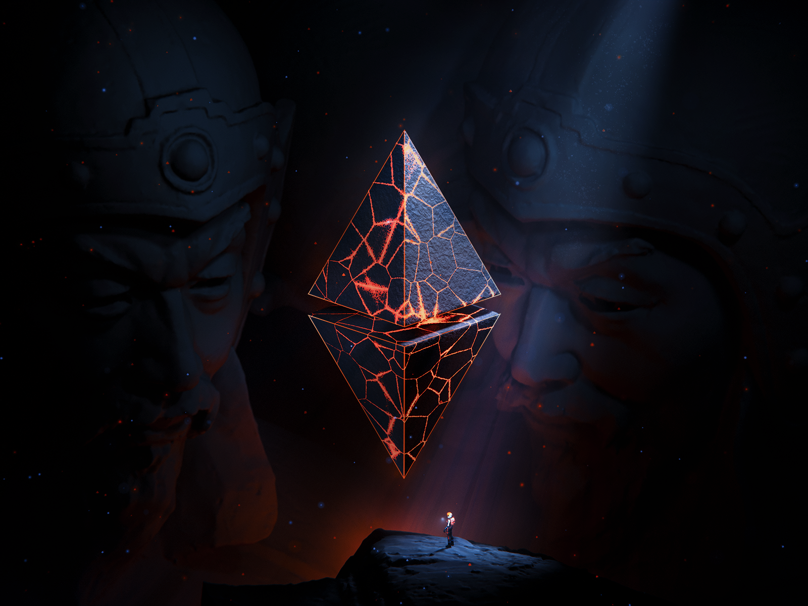 ETH100-#037 3d 3dart adventure blender btc eevee eth ethereum illustration nft nfts vuesax wantline