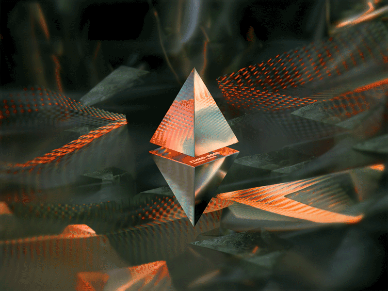 ETH100-#066 3d abstract animation blender clean cryptal eth ethereum illustration motion graphics nft nfts wantline