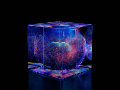 Multivariate Cube #324 3d blender cube eth glass metaverse nft sphere transmission wantline