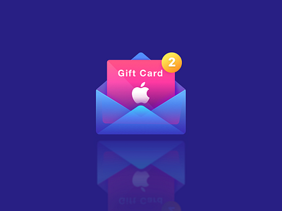 Apple Gift Card apple flat giftcard graphic icon icondesign illustration