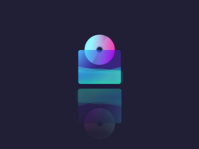 CD-color cd flat graphic icon icondesign illustration