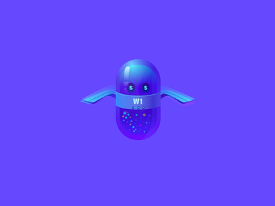 W1-Aerocraft aerocraft flat graphic icon icondesign illustration robot
