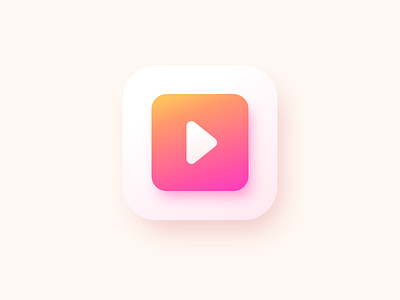 Player-icon app design flat icon logo player start