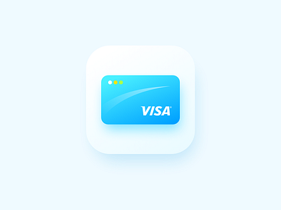 Visa Card-icon app card design flat icon logo visa visacard wantline
