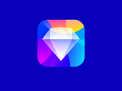 Sketch-icon app diamond gradient icon ios sketch wantline