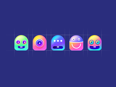 Color Alien alibaba alien app color flat icon ios taobao wantline