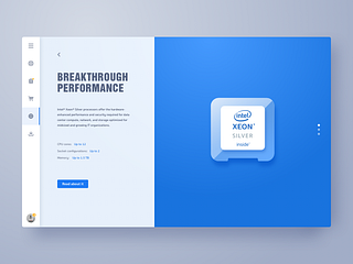 Intel website by WantLine on Dribbble