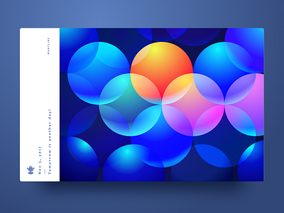 Colored balloons blue clean colorful illustration ui wantline web