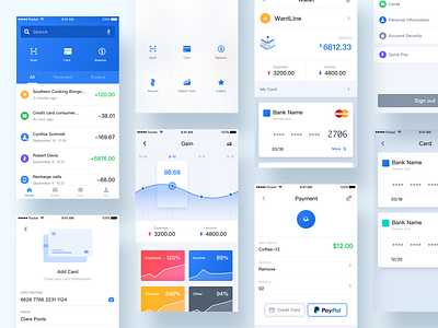 Pocket UI Kit by WantLine on Dribbble