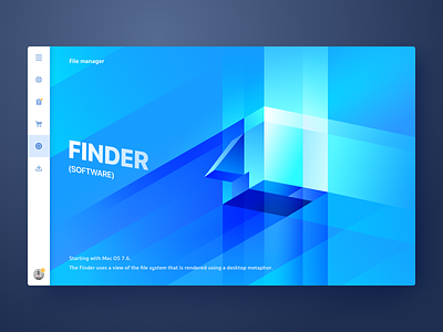 Finder blue clean colorful finder flat illustrator mac os ui untitled wantline web