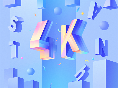 4K+ followers colors drops gradients graphic illustration sea typography ui water wave web