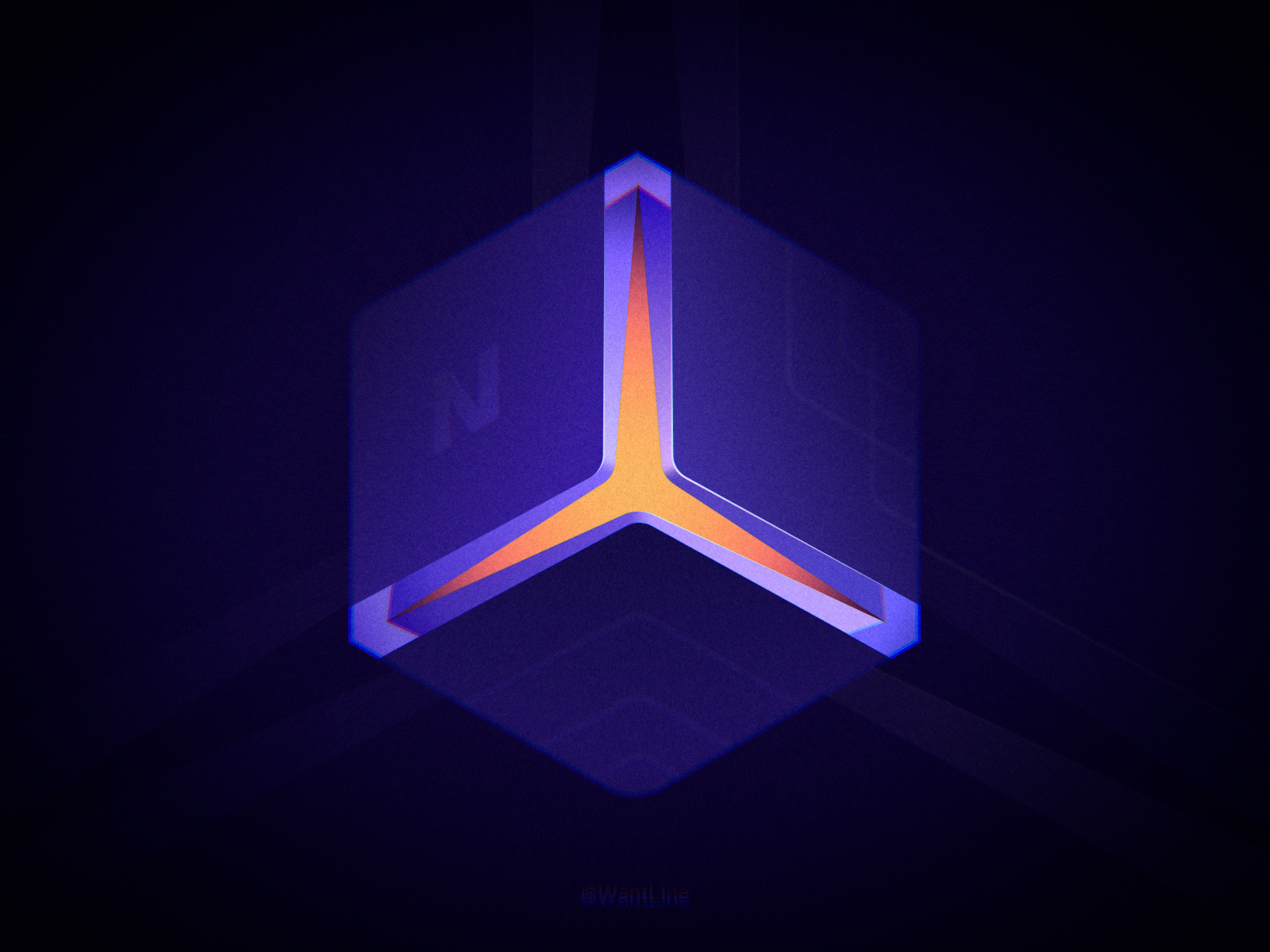 Glowing Cube by WantLine on Dribbble