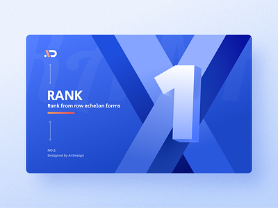 AI Design-Rank aidesign app banner blue clean flat illustration ui wantline web