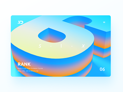 Rank - 06 app blue branding clean color colorful design flat gradient icon illustration ios logo sketch typography ui ux vector wantline web