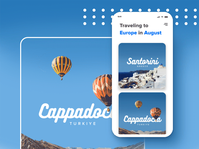 Travel App animation app cards invisionstudio iphone mobile motion travel travel app ui