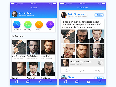 daily UI_04 app clean design interface ios mobile photo screen social ui ux