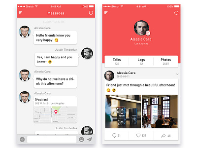 daily UI_05_2 app clean design interface ios mobile photo screen social ui ux