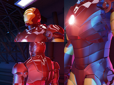 Ironman 3d c4d design interface maya ui ux