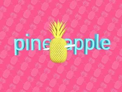 daily UI_69-pineapple 3ds 4d app c4d cinema clean design ios photo screen ui ux