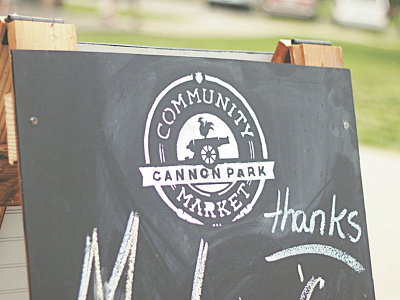 Market Stencil cannon chalkboard chicken community farmers market market park stencil