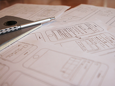 Process process sketches user flow wireframes