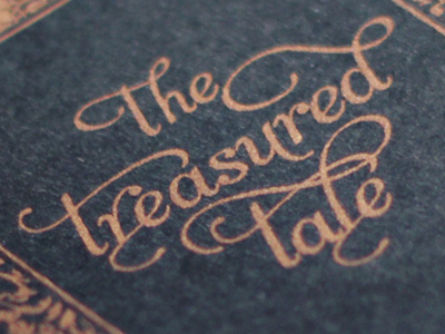 "Treasured Tale" Silkscreen Closeup metallic ink silkscreen