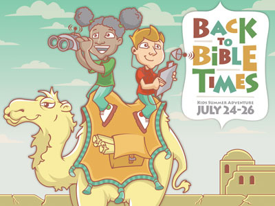 Kids Summer Adventure bible school camel fun illustration ipad kids