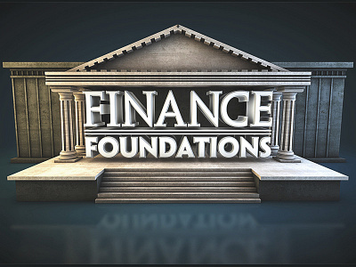 Finance Foundations c4d finance pillar roman treasury typography