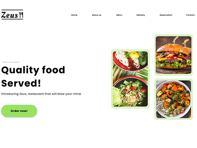 Restaurant web design brand design restaurant restaurant design ui ux web web design