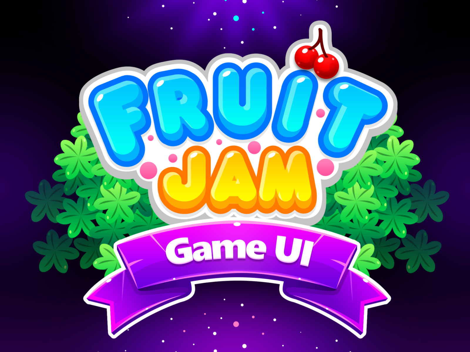 Fruit Jam Game Title by Rose Nguyen on Dribbble
