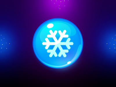 Marble Game: Frost Icon booster frost frost icon frozen frozen icon game game art game design game ui game uiux icon illustration orb snow ui