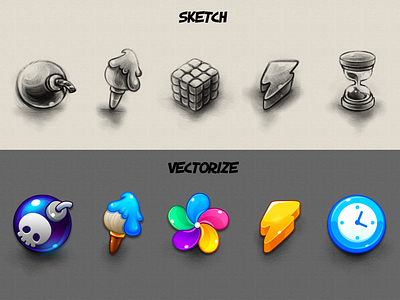 Marble Game: Icon's Sketch