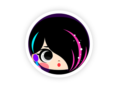 Weekly Warm Up: Design my own avatar avatar avatar design character character design emo girl emo hair emo style goth girl goth style icon illustration play off weekly warm up