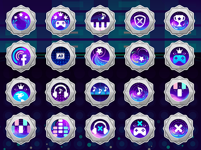 Piano Project: Achievements achievement earth galaxy game game uiux icon melody music music app music game piano piano app piano game song star trophy ui uiux