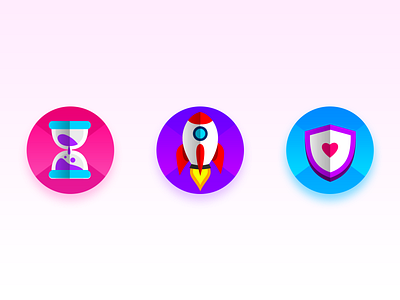 Piano Project: Booster blue booster design game game uiux icon illustration item melody music app piano app piano game pink purple rocket sand clock shield uiux