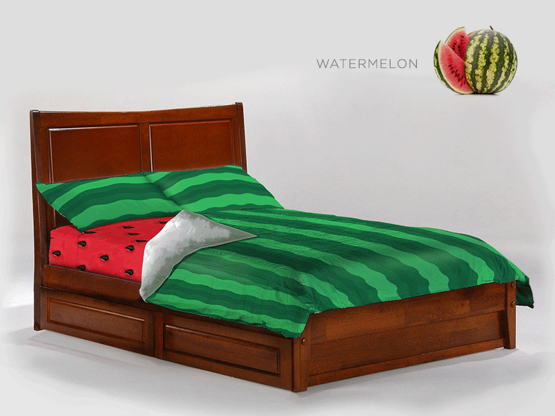 Fruit Sheets bedding concept fruit pattern photoshop product sheets textile watermelon