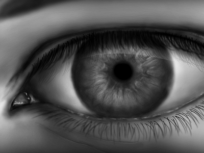 Eye digital painting black black and white detail digital eye painting photoshop white