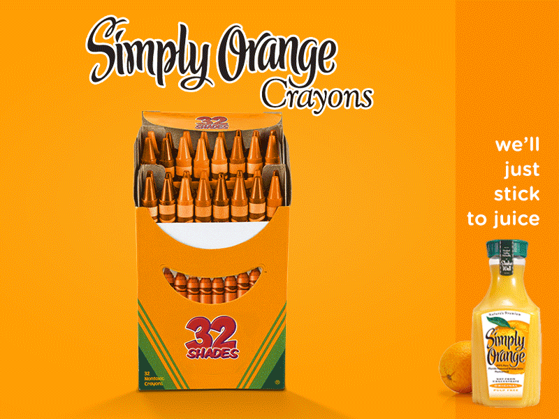 Simply Orange ad advertising orange photoshop product simply orange social